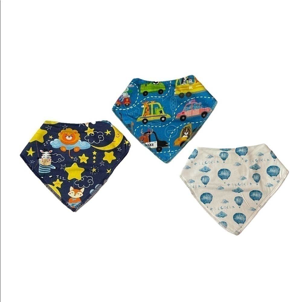 Baby Bandana Scarf bibs set of 3